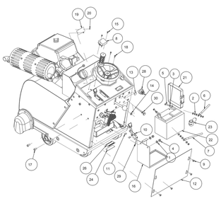 Section 03 Diagram and Parts List for MK-2422SSP 170956 MK Diamond Concrete Saw